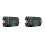 2X LCD Display Voltmeter Waterproof IP67 Digital  Clock for Motorcycle Scooter 3-in-1 Thermometer,Green Light 1