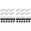 24pcs Solar Panel Bracket Aluminum PV Rail Fastening Module Trapezoidal Roof Mount Solar Rail End 1