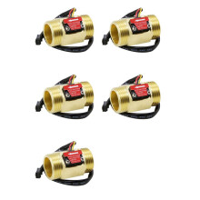 5X Sensore di Flusso 'Acqua Misuratore di Portata Hall 1 Pollice Filo Esterno In Rame Sensore di Flusso 'Acqua Misuratore di Portata A Turbina