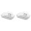 2X Easy Installation Soap Holder Kitchen Wall Mount Dish No Drill Modern Clear Drain ShowerContainer A 1