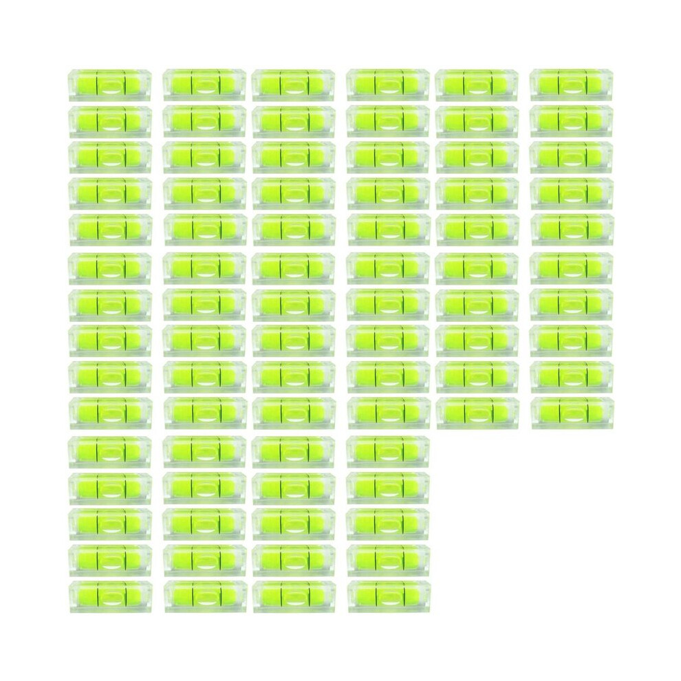 80Pcs Bubble Spirit Level 10X10x29mm Square Levels For Wall Frames Art Displays Picture Hanging Rv Tripod Measuring 6031076914506