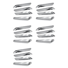 20Pcs Car Front+Rear Bumper Strip Cover Trim Chrome Decoration for C5 2009 2010 2011 2012