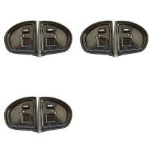 6Pcs Exterior Mirror Gasket Rubber Seals Left & Right for E Class W211 2002-2009 C Class W203 2000-2006