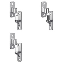 3X Wall Mount Gate Hinges for Farm Gates, Outdoor One-Piece No-Weld Chain Link Fence Parts with 5/8 Hinge Pin