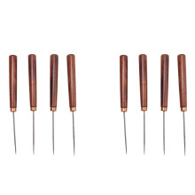 8 Stuks Scheerpriemgereedschap met Houten Handvat, Naaipriemset, Kleermakerspriem voor Ponsen, Naaipriemreparatiegereedschap voor Doe-Het-Zelvers