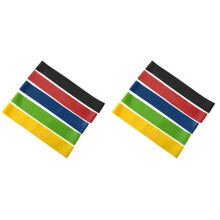 10X Rubber Resistance Bands Set for Men and Women 5 Different Resistance Levels Elastic Band for Booty Legs Training
