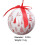 AURIGATE Christmas Ball Ornaments Red White Shatterproof 3