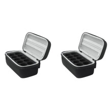 2X 10 Slots Insulin Vial Protector Case, Insulin Vial Organizer Bag for Diabetics Standard 1ml 3ml 5ml and 10ml Vials