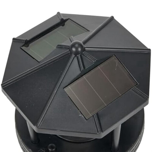 2X LED Solar Powered Lighthouse,360 Degree Rotating Lamp LED Solar Lighthouse Landscape Path Lights B