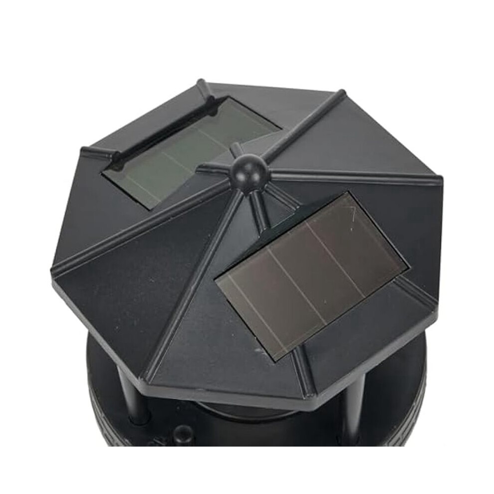 Semoic 2X Led Solar Powered Lighthouse,360 Degree Rotating Lamp Led Solar Lighthouse Landscape Path Lights B