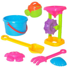 (Beach Bucket Blue) Kids' Giant Outdoor Hourglass Beach Set - Fun Shovel & Water Play Tools for Parent-Child Sand Fun