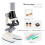 (White) Kids Microscope Toy, Science Experiment Kit for Elementary Students 1