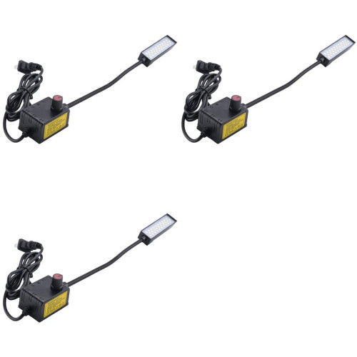 3X Dimmable 30 LED Sewing Machine Light Sewing Lighting for Workbench Lathe Drill Press Flexible Arm Work Lamp US Plug