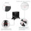 Adjustable CPU Stand with 360 Rotatable Lockable Wheels, Rolling PC Tower Holder for Desktop Computer 4
