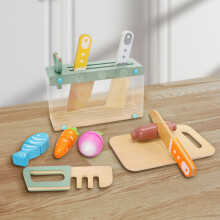 (Kitchen Utensils) Teeparty-Set aus Holz für Kinder – Spielzeug-Dessertset für Rollenspiele im Kindergarten und frühes Lernen