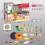 (D) Interactive Play Kitchen Toy with Electromagnetic Stove & Cutting Play Food Set 2