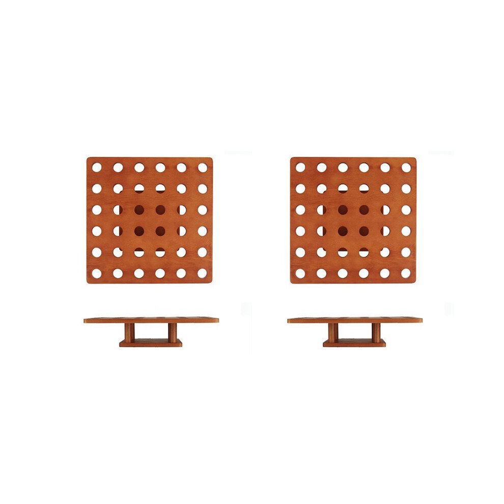 Semoic 2X Ice Cream Holder 36 Holes Ice Cream Cone Holder Food Display Stand Food Cone Holder