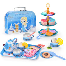 (Ice and Snow) Tragbares Spielküchen-Set für Kinder mit Dessert-Kuchen-Geschenkbox