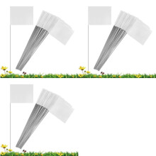150Pack Marking Flags, White Yard Flags 15x4x5Inch, Flags, Lawn Flags Markers, Irrigation Flags, Landscape Flags