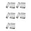 50Pcs Acrylic Box Trays for 0.39Inch 10mm Elements Cubes Clear Case Periodic Table Bracket for Elements Collections 1