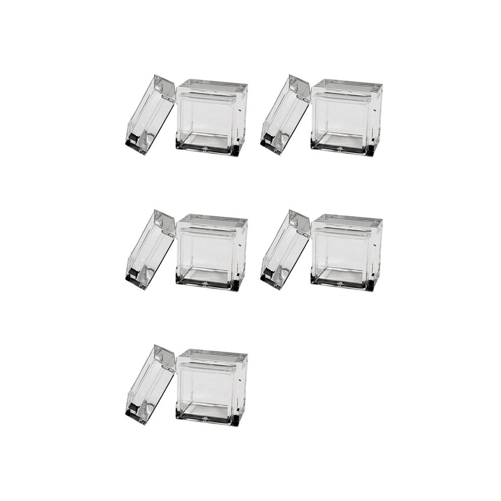 50Pcs Acrylic Box Trays For 0.39Inch 10Mm Elements Cubes Clear Case Periodic Table Bracket For Elements Collections 6032874951014