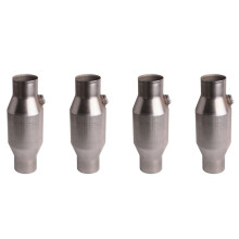 4 Stuks 2,5 Inch Gesponnen Universele Katalysator High Flow Roestvrij Staal 425250 Uitlaatkatalysator