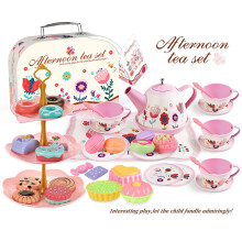 (Light Purple) Tragbares Spielküchen-Set für Kinder mit Dessert-Kuchen-Geschenkbox