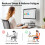 Monitor Stand for Desk, Ergonomic EyeLevel Laptop Riser with Ventilated Cooling Surface, Sturdy 44lbs Support 3