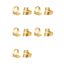 40 Pcs Napkin Rings Handcrafted Dinner Table Napkin Holders Alloy Napkin Rings for Wedding Party Napkin Rings (Gold)
