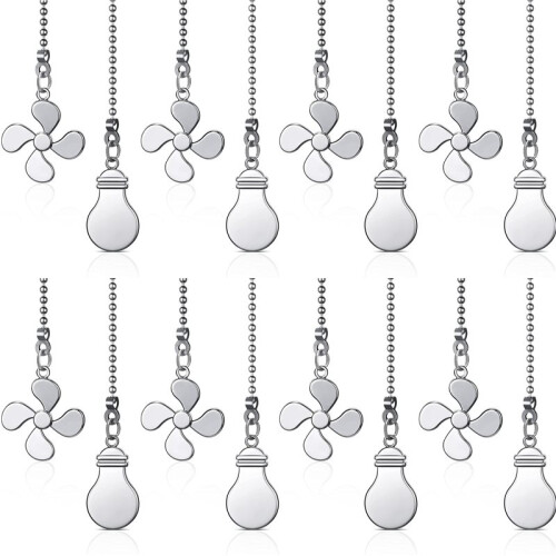 8X Ceiling Fan Pull Chain Fan Extension Chain Fan Chain Pulls Decorative 12 Inch Ceiling Fan Chain Extender Ornament D