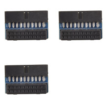 3X USB 3.0 90 Grad Adapter Schwarz USB 3.0 20Pin Stecker auf Buchse L Drehen Den Rechten Winkel Power Adapter Motherboard Nach Unten Abgewinkelt