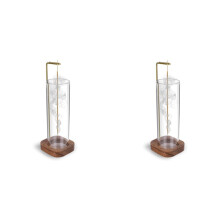 2X Incense Holder with Removable Glass Ash Catcher Mess Free Incense Burner Holder, Incense Stick Holder