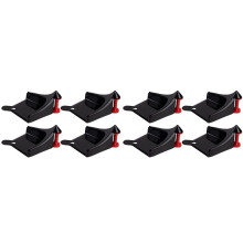8-Pack Tire Hose Rollers for Car Wash Avoid Snagging, Car Wash Detailing Supplies Tool, Auto Detailing Tools Black