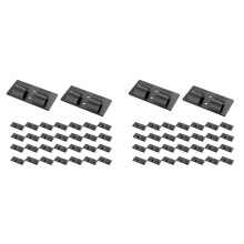 Hooks for Outdoor String Lights Clips, 60Pcs Black Light Clips Heavy Duty Light Hooks for Indoor Outdoor String Lights