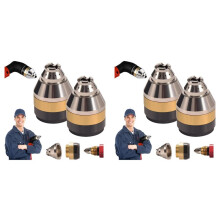 P80 Beschermhoes voor Plasmasnijmondstuk, Hoes voor Plasmasnijdertips Elektroden, Contacteerbare Beschermhoes (4 Stuks)