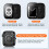 XiHAMA2-Pack2-σε-1 Αδιάβροχη θήκη συμβατή με Apple Watch SE, SE6/5/4 – Προφυλακτήρας υπολογιστή + 7