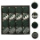 16 Pack Brown Flocked Christmas Ornaments 2.36 in 2