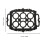 HOMEMAXS 1PC Black Cast Iron Egg Rack Kitchen Storage Holder for Dining Table 2