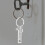 Home Sign Keychain Silver 2 pcs 5.00x1.20x0.10 cm 4