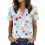 Women's Easter Top, Cute Easter Bunny Shirt,-Sky Blue XXL 1