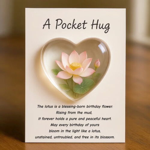 Floral Pocket Gift Card Elegant Design 1 Pack 1