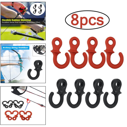 Archery Compound Bow String Stabilizer Monkey Tail Rubber 1