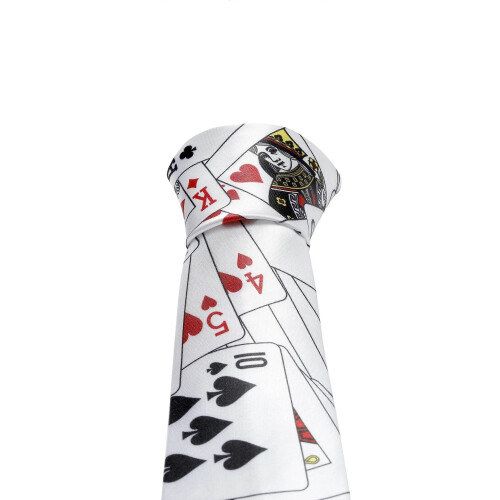 Mens Neck Tie Poker Playing Cards 1