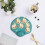 Shell-Shaped Plastic Dinner Plate – 19x18cm, Green, 1pc 2