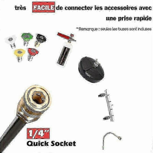 High Pressure Wash Gun, Lance, Nozzle Kit, 4000psi M22 Tip Kit 2