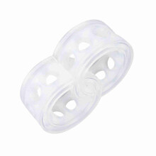 2pc Transparent Car Shock Absorber Retainer TPE Spring Buffer Type D