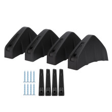 4 Stück Hinterstoßstange Lippe Spoiler Schutzleiste Schwarz Universal PP