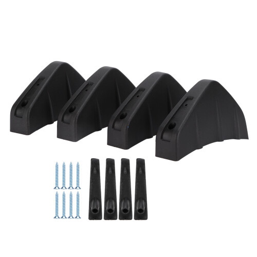 4 Stück Hinterstoßstange Lippe Spoiler Schutzleiste Schwarz Universal PP