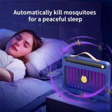 Rechargeable Cordless Electric Mosquito Killer Indoor Outdoor High Power Fly Bug Zapper Mosquitos Killing Lamp White