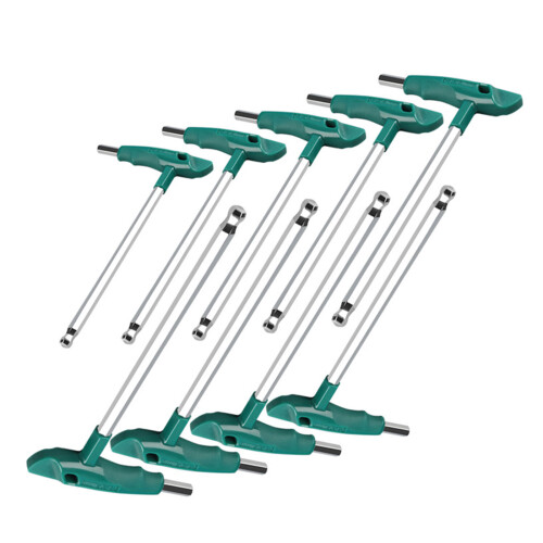 Jeu de clés à douille hexagonale Extra longue en forme de T,-6mm 1